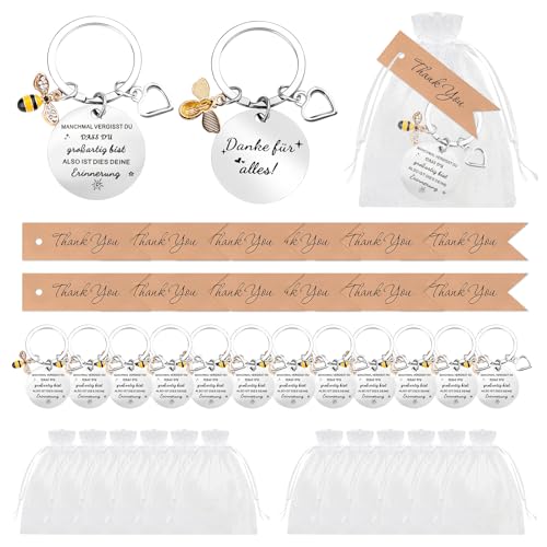 Lets Joy 12 Sets Dankeschön Geschenke Schlüsselanhänger, Schlüsselanhänger Inspirierend, Bienen Schlüsselanhänger mit Etiketten Organzasäckchen, Wärme Geschenke Erzieherin Kollegen Freunde Familie Lets Joy 12 Sets Dankeschön Geschenke Schlüsselanhänger, Schlüsselanhänger Inspirierend, Bienen Schlüsselanhänger mit Etiketten Organzasäckchen, Wärme Geschenke Erzieherin Kollegen Freunde Familie von Lets Joy