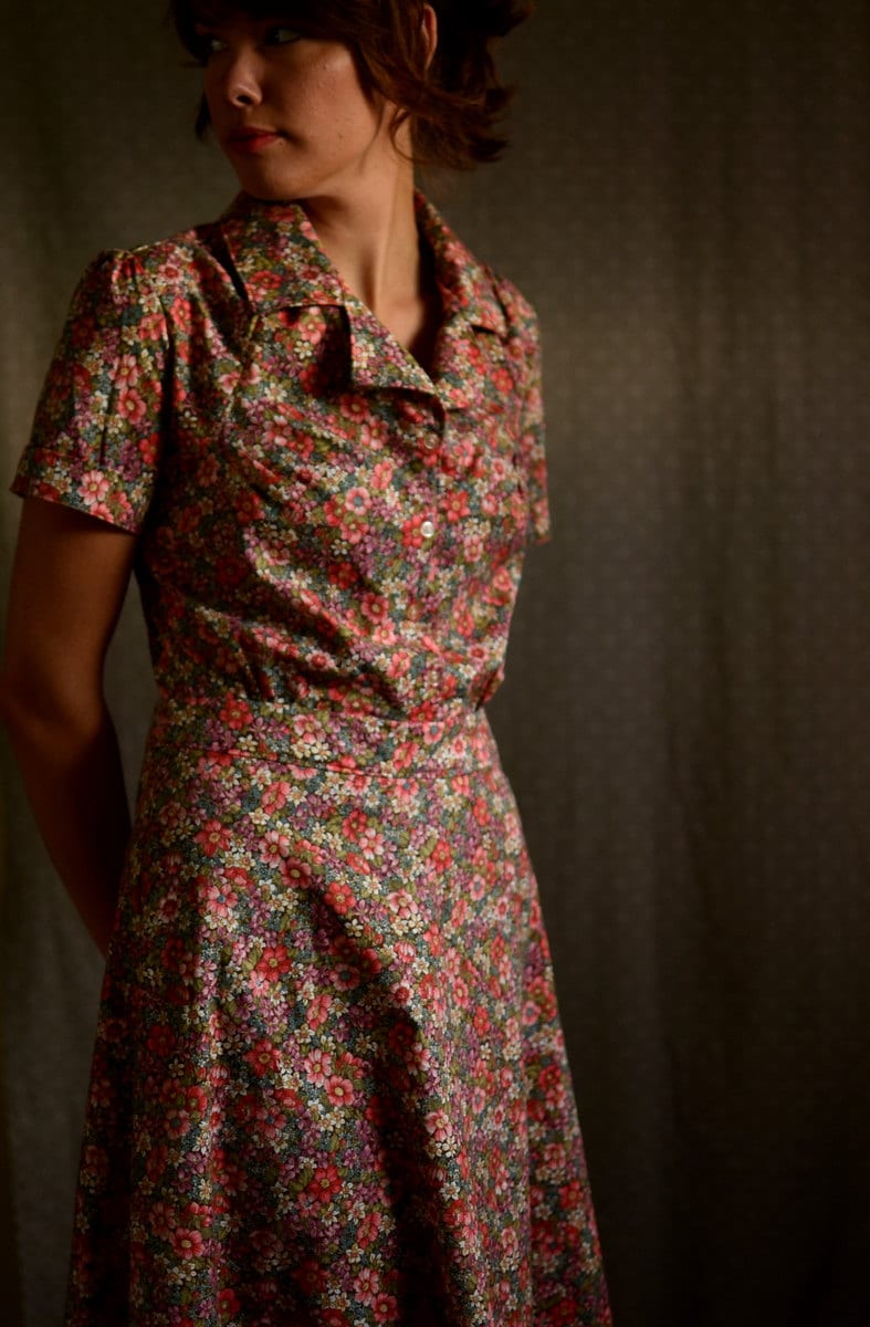 1930Er Jahre Kleid/Vintage Retro 1940Er Rosa 1920Er Sommerkleider Für Frauen Sommerkleid Baumwolle von LetsBacktrack