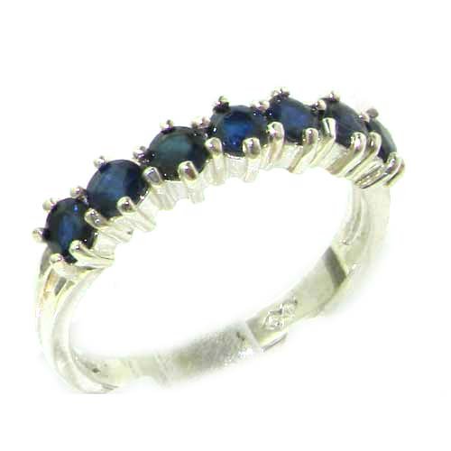Damen Ring 925 Sterling Silber mit Saphir - Größe 57 (18.1) - Verfügbare Größen : 50 bis 64 von LetsBuySilver
