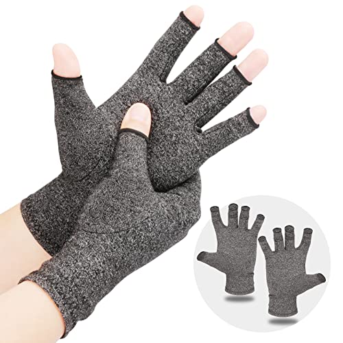 LetsLife Arthritis Kompressionshandschuhe für Damen und Herren, fingerlose Handschuhe, atmungsaktiver Stoff, bei Karpaltunnelsyndrom, Rheumatoid. Ideal auch als Arthrose Handschuhe mit Kompression von LetsLife