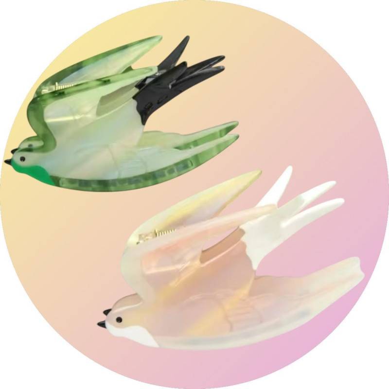 Schwalben Haarklammer in Zwei Farben, Trend Haar Accessoires, Angesagte Haarspangen von LetsPartyBox