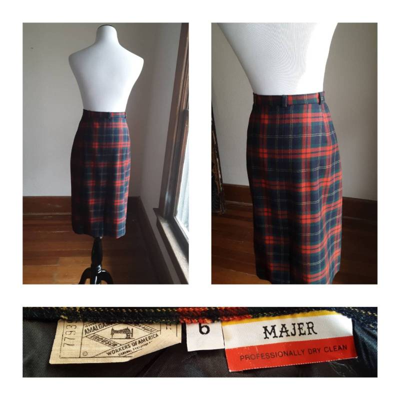 Tartan Karierter Rock Majer/Vintage 63cm Klein Wolle 80Er Jahre Made in Usa Tartan Karierter Rock Majer/Vintage 63cm Klein Wolle 80Er Jahre Made in Usa von LetsWentVintage