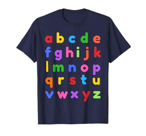 Alphabet Shirt Kleinbuchstaben ABC Brief T-Shirt Lehrer Kinder T-Shirt Alphabet Shirt Kleinbuchstaben ABC Brief T-Shirt Lehrer Kinder T-Shirt von Letter Shirts Alphabet ABC Lower Case Kids Teacher