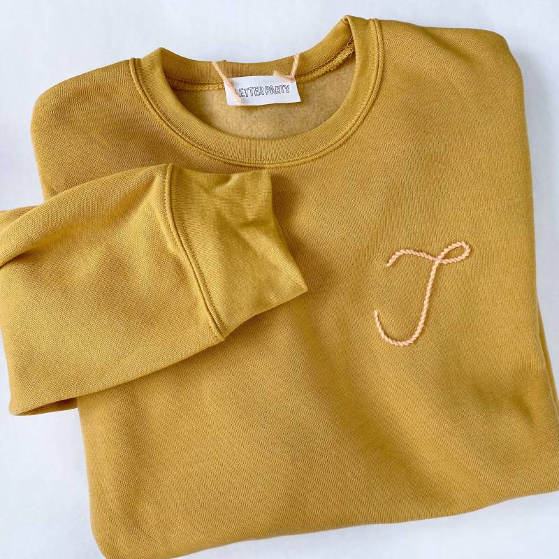 Benutzerdefinierte Initialen-Sweatshirt | Erwachsene | Benutzerdefiniertes Handgenähtes Sweatshirt, Personalisiertes Namenssweat von LetterParty