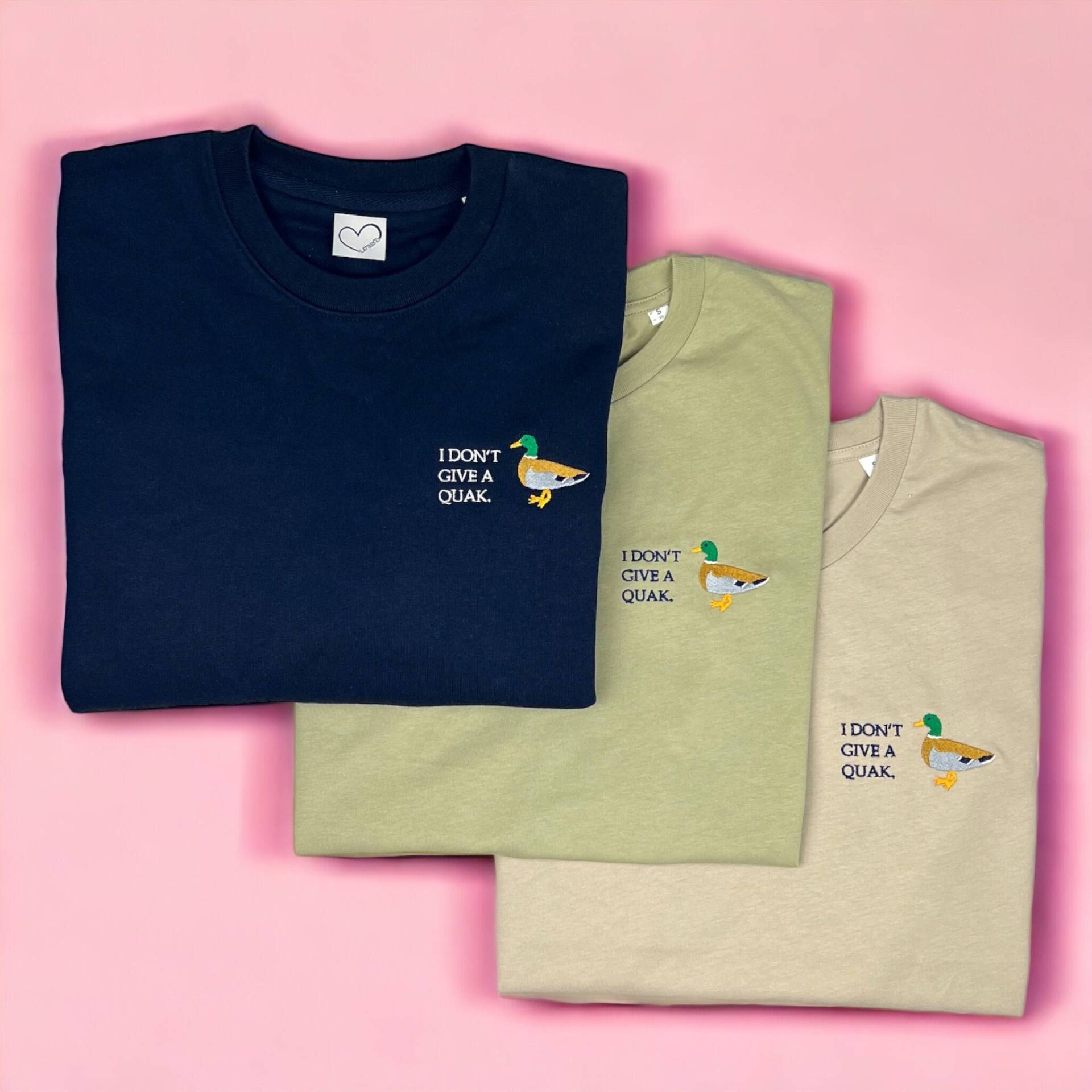 I Don't Give A Quak - Ente Shirt Unisex Biobaumwolle Fair I Don't Give A Quak - Ente Shirt Unisex Biobaumwolle Fair von LettersToLoveShop