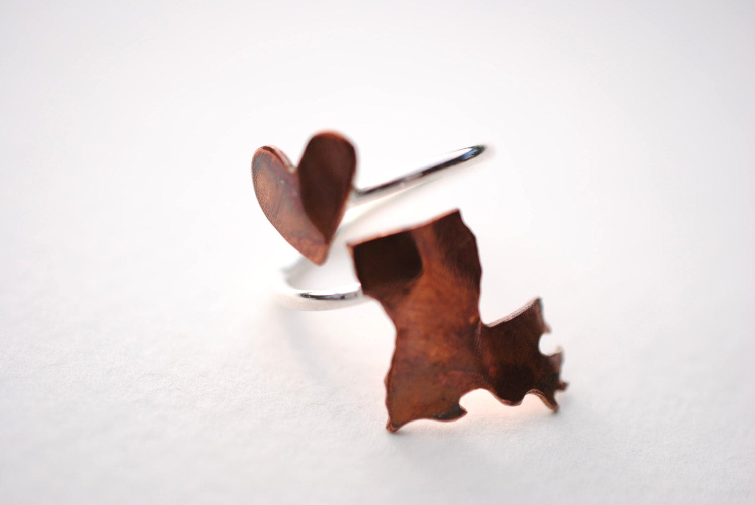 Louisiana Heart Place Ring Louisiana Heart Place Ring von LettersToSarah