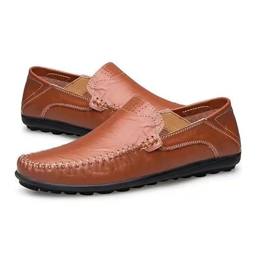 Letuwj Flache Schuhe Herren Freizeitschuhe Herren Weiche Unterseite, Braun, 9.5 von Letuwj