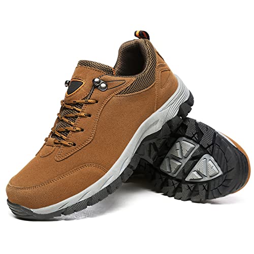 Letuwj Herren Wanderschuhe Sport und Freizeitschuhe rutschfest Dicke Unterseite Reise Outdoor, braun, 41 1/3 EU von Letuwj