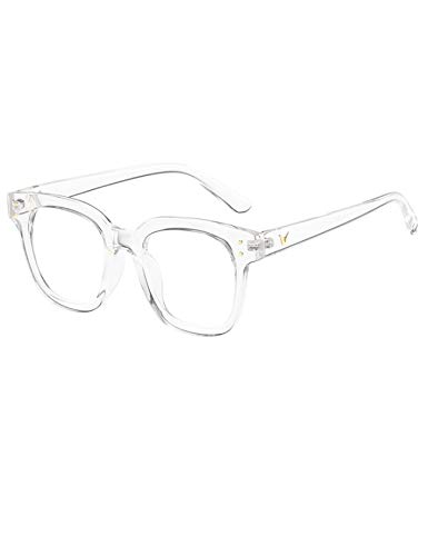 Letuwj Unisex Leicht Brill mit Blaulicht-Filter Flache Gläser Anti-Strahlung Anti-Blaulichtbrille Transparent one Size von Letuwj