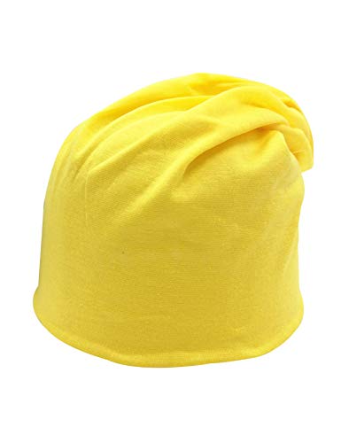 Letuwj Unisex Leicht und Weich Slouch Beanie Mütze Gelb Einheitsgröße(27x26cm) von Letuwj