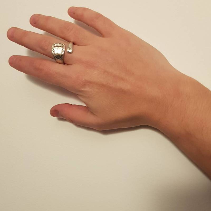 Ring Löffel Spirale Silber Schmuck Besteck von LetySilverware
