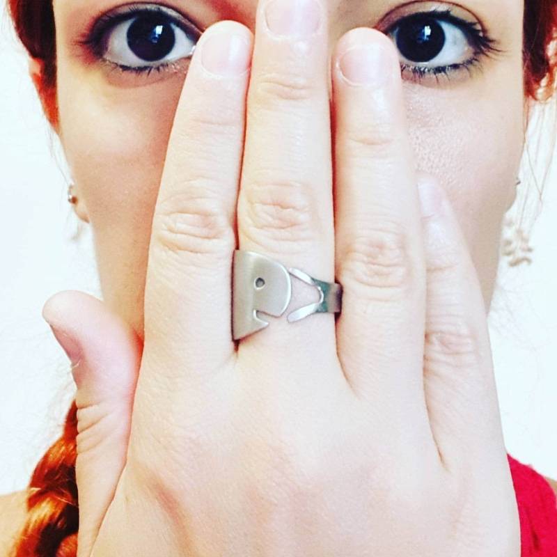 Ringlöffel Fischschmuck Mit Besteck von LetySilverware