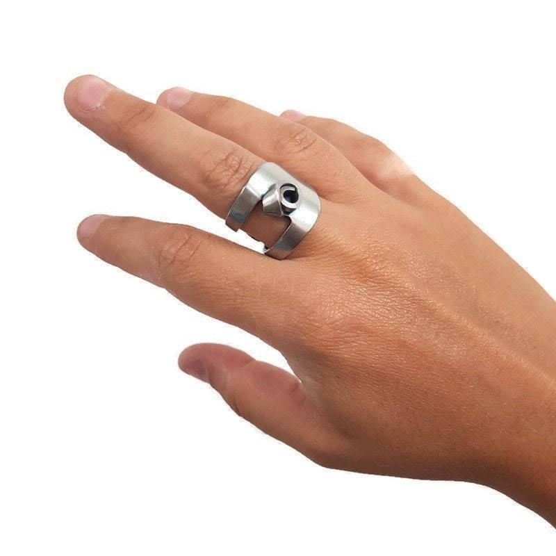 Rosafarbener Gabelring-Besteckschmuck Rosafarbener Gabelring-Besteckschmuck von LetySilverware