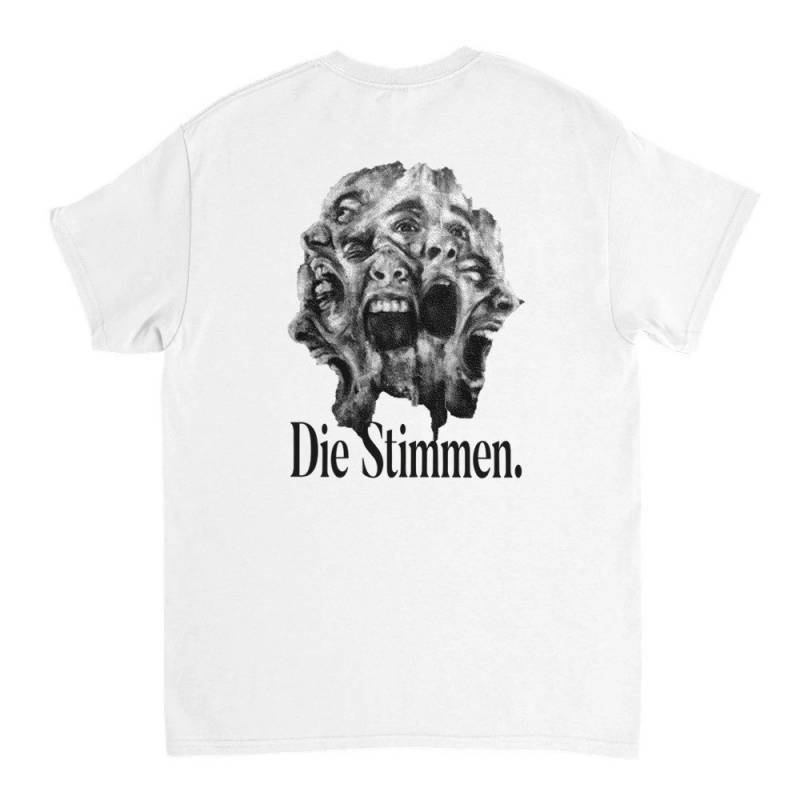 Die Stimmen Backprint T-Shirt | Lustige T-Shirts Meme von LetztesHemdStore