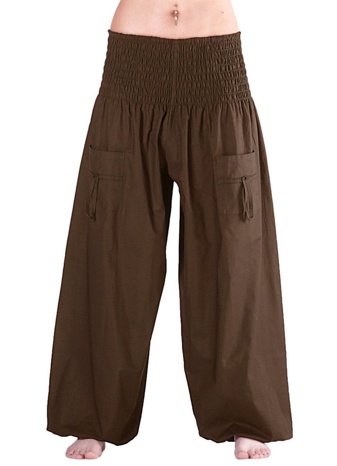 Leucht-Welten Pumphose Pumphose für Damen und Herren mit Taschen Braun für Damen wie Herren von Leucht-Welten