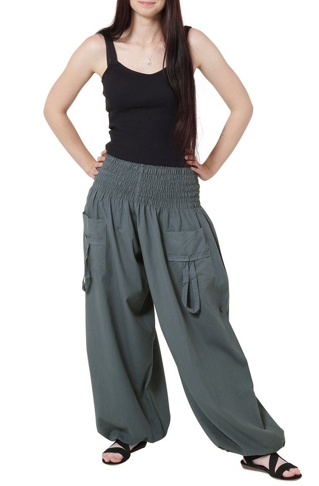 Leucht-Welten Pumphose Pumphose für Damen und Herren mit Taschen Grau für Damen wie Herren von Leucht-Welten