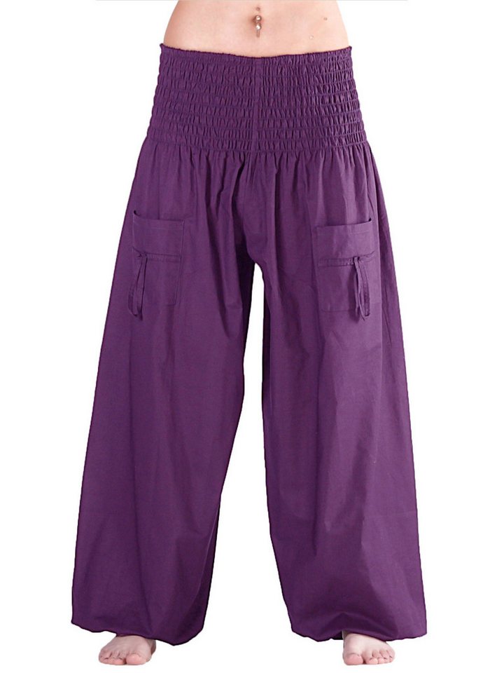 Leucht-Welten Pumphose Pumphose für Damen und Herren mit Taschen Lila für Damen wie Herren von Leucht-Welten