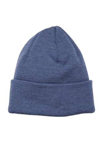 Leuchtfeuer Strickwaren Feinstrickmütze Föhr 306（anthrazit 100% Merinowolle, einfacher Umschlag，Made in Germany (Jeans) von Leuchtfeuer Strickwaren