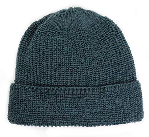 Leuchtfeuer Strickwaren Mütze BORKUM 303 Beanie Grobstrick Made in Germany (Grün) von Leuchtfeuer Strickwaren