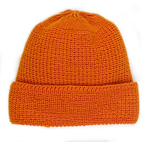 Leuchtfeuer Strickwaren Mütze BORKUM 303 Beanie Grobstrick Made in Germany (Orange) von Leuchtfeuer Strickwaren
