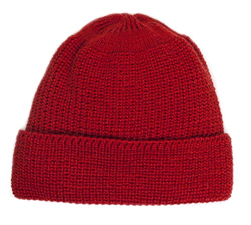 Leuchtfeuer Strickwaren Mütze BORKUM 303 Beanie Grobstrick Made in Germany (Rot) von Leuchtfeuer Strickwaren