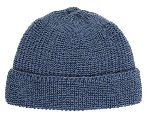 Leuchtfeuer Strickwaren Mütze WALFÄNGER 323 Beanie Grobstrick Made in Germany (Jeans) von Leuchtfeuer Strickwaren