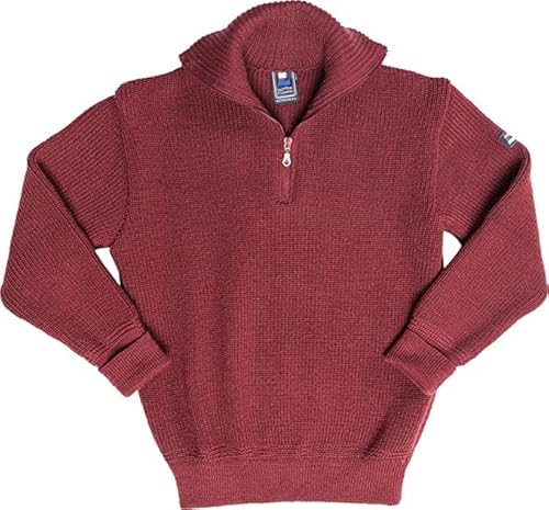 Leuchtfeuer Strickwaren Troyer Admiral Bordeaux Pullover Made in Germany (52) von Leuchtfeuer Strickwaren