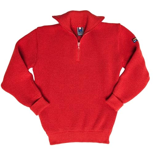 Leuchtfeuer Strickwaren Troyer Admiral Rot Pullover Made in Germany (52) von Leuchtfeuer Strickwaren