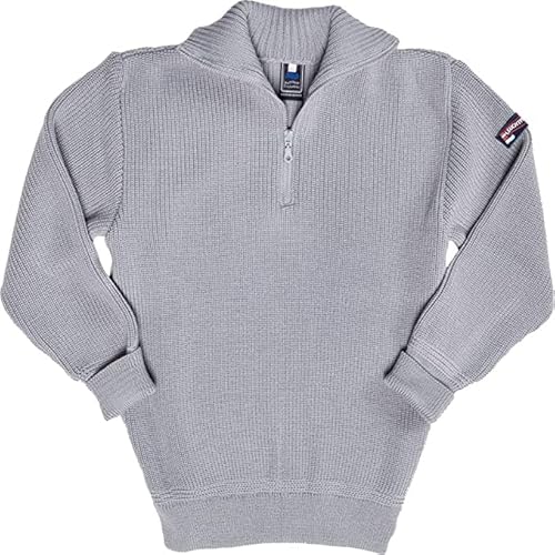 Leuchtfeuer Strickwaren Troyer Admiral grau Pullover Made in Germany (52) von Leuchtfeuer Strickwaren