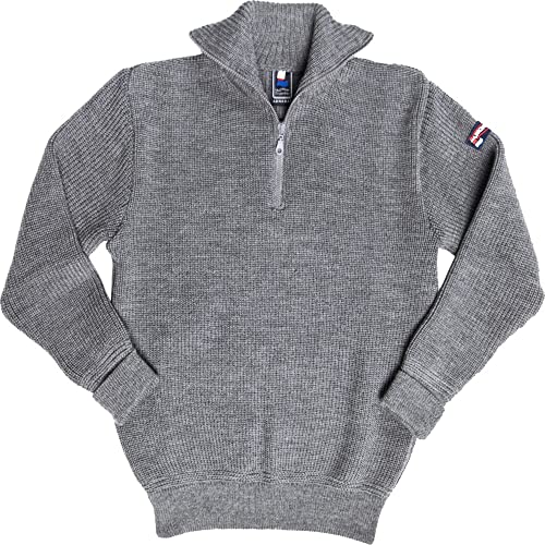Leuchtfeuer Strickwaren Troyer Admiral grau Pullover Made in Germany (52) von Leuchtfeuer Strickwaren