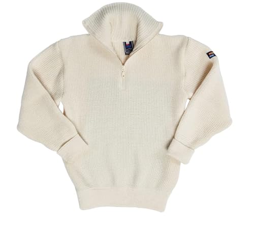 Leuchtfeuer Strickwaren Troyer Admiral weiß Pullover Made in Germany (50) von Leuchtfeuer Strickwaren