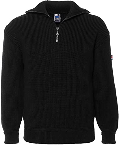 Leuchtfeuer Strickwaren Troyer Commodore Schwarz Pullover Made in Germany (48, Schwarz) von Leuchtfeuer Strickwaren