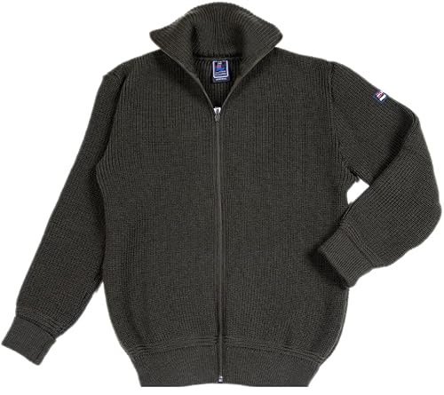 Leuchtfeuer Strickwaren Troyer-Jacke Commodore Schwarz Strickjacke Made in Germany (56, Schwarz) von Leuchtfeuer Strickwaren