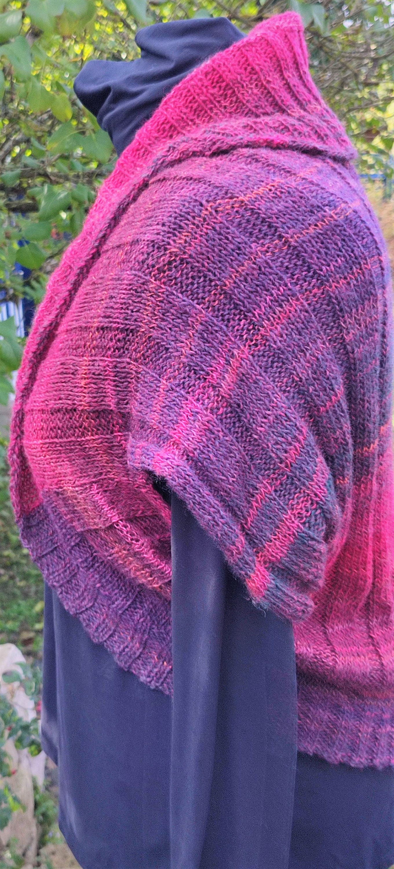 Seelenwärmer Schulterwärmer Handgestrickt Cardigan Merino Wolle Lana Grossa Designerstück Unikat Überwurf 36/38 Gr. S von LeuchtturmBlinker