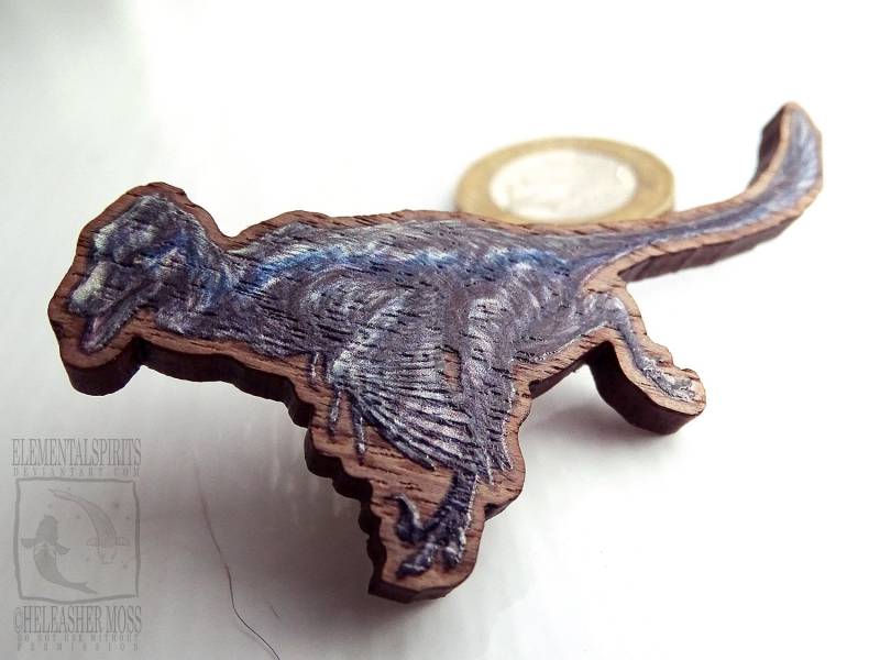 Blau Der Velociraptor | Jurassic World Inspiriert Pin Aus Holz Blau Der Velociraptor | Jurassic World Inspiriert Pin Aus Holz von LeucisticLynx