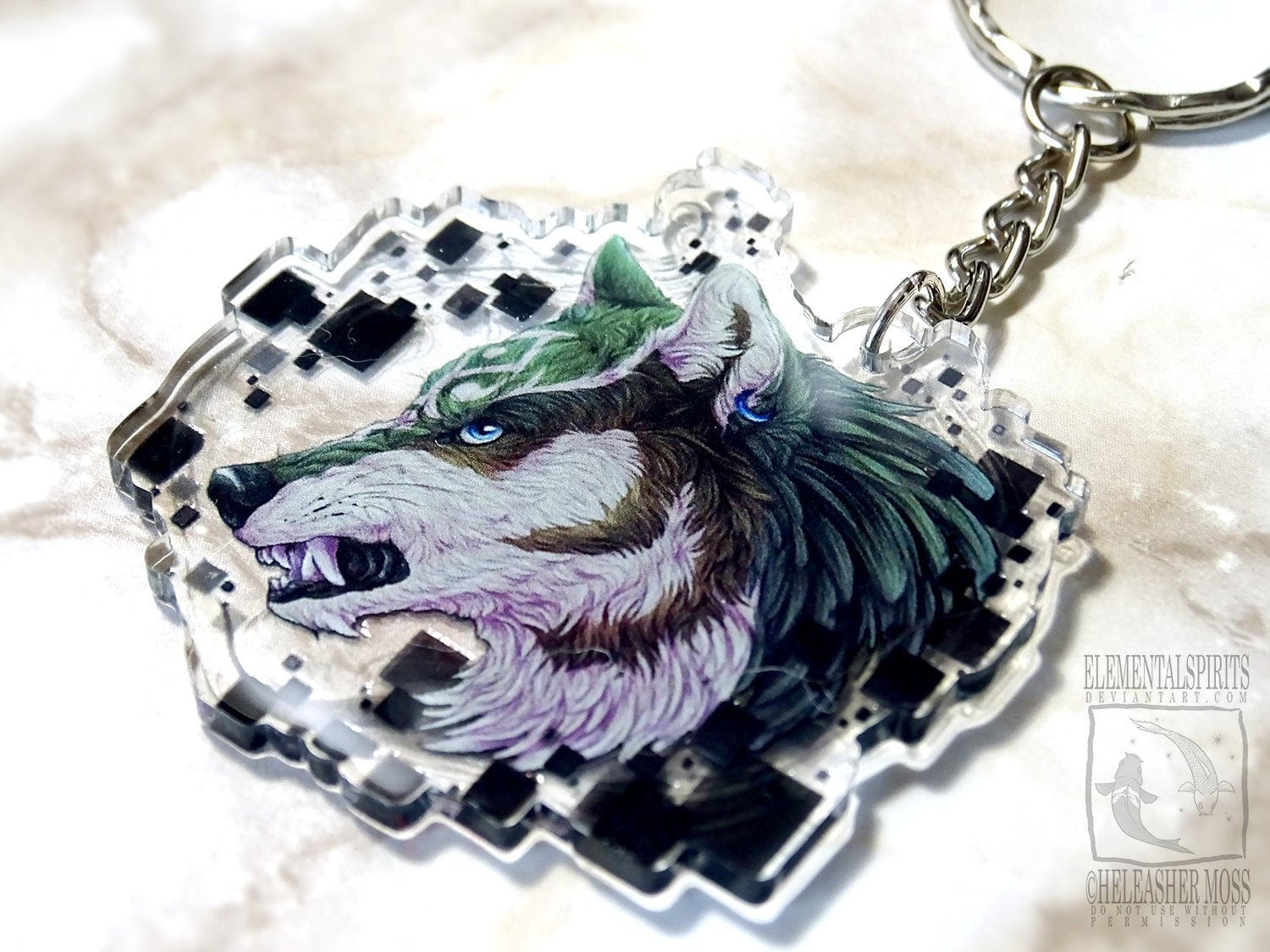 Wolf-Link | Legende Von Zelda Inspiriert Acryl Charm Wolf-Link | Legende Von Zelda Inspiriert Acryl Charm von LeucisticLynx