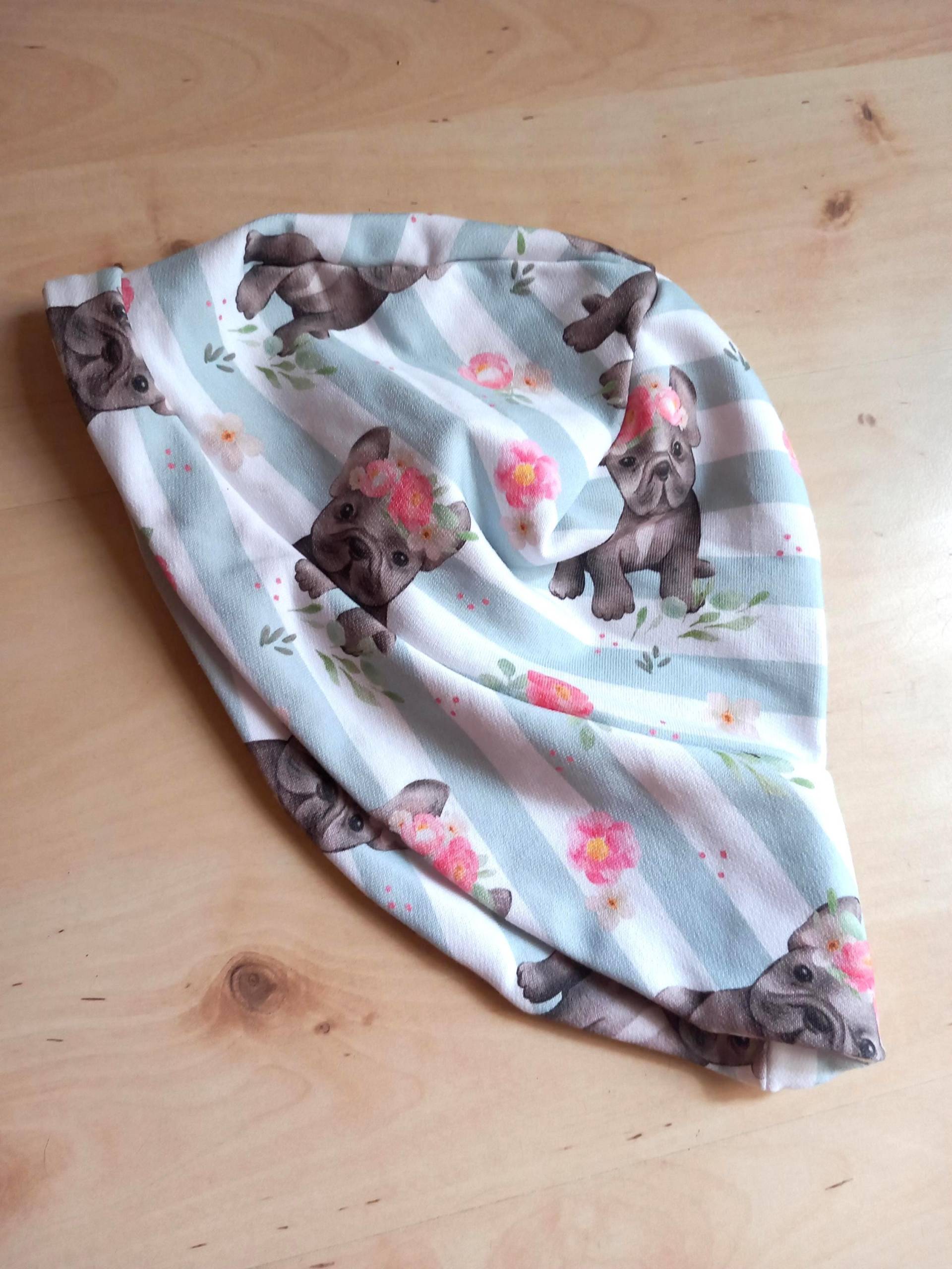 Sonnehut Für Babys & Kinder-Handmade Sommermütze Mit Hundefreunde-Print Leichter Jersey Hut Blumen Und Streifen Sonnehut Für Babys & Kinder-Handmade Sommermütze Mit Hundefreunde-Print Leichter Jersey Hut Blumen Und Streifen von LeunikatKreationen