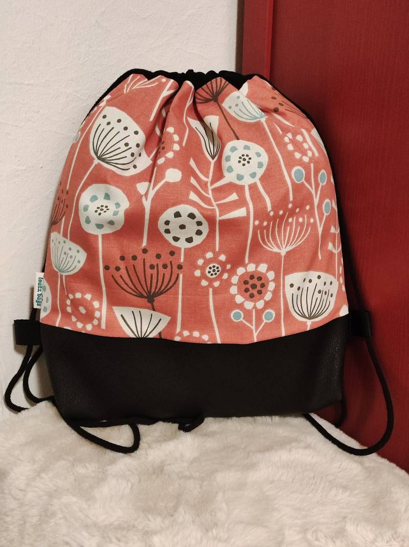 Canvas Turnbeutel Mit Kunstlederboden von LeutzBags