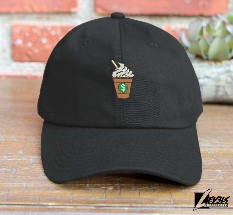 Frappé Coffee Lover Bestickte Unstrukturierte Baseballkappe von Lev3lsLA