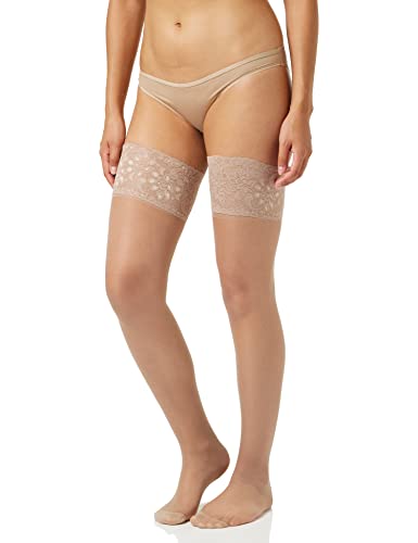 Levante Damen Vanita' 15 Autoreggente 100% Made In Italy Halterlose Strümpfe, 40, Transparent (Naturel NAT), Small (Herstellergröße: 1) von Levante