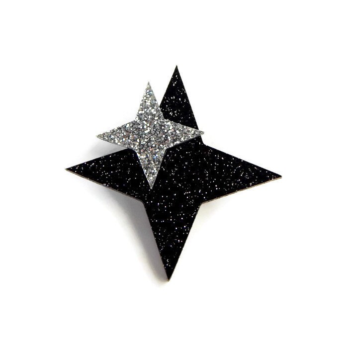 starburst Brosche Retro Atomic Acryl Pin von LevanterCo