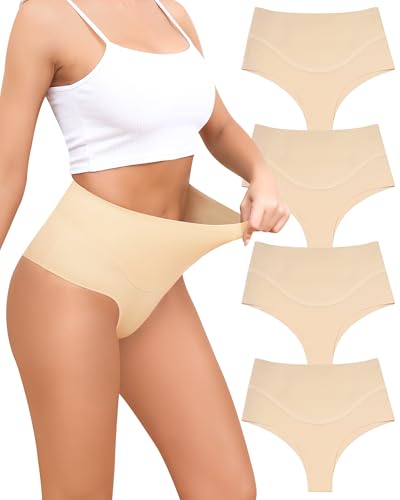 Levao Bauchweg Unterhose Damen Shapewear Miederhose String Tanga Figurformende Unterwäsche Hoher Taille Shaping Bauch Weg Hose für Frauen von Levao