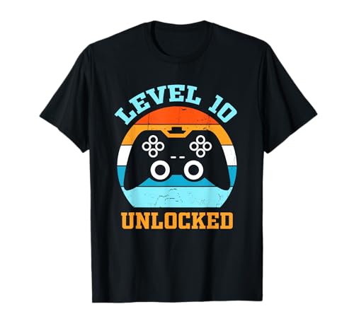 Unlocked Level 10 Birthday Boy Videospiel-Controller T-Shirt Unlocked Level 10 Birthday Boy Videospiel-Controller T-Shirt von Level 10 Unlocked 10th Birthday Gifts 10 Years Old