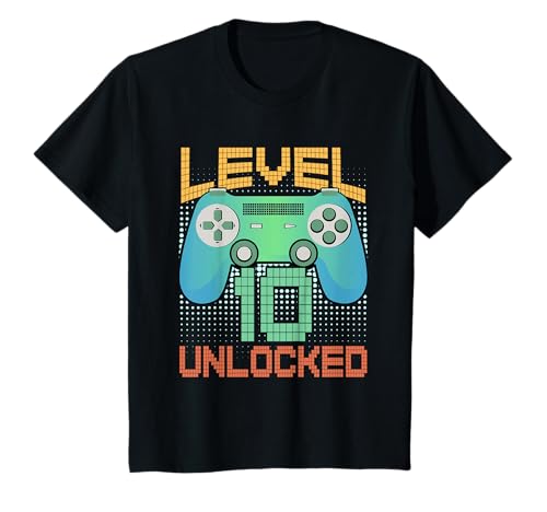 Gamer-Geschenke zum 10. Geburtstag freigeschaltet, 10-jährige Jungs T-Shirt Gamer-Geschenke zum 10. Geburtstag freigeschaltet, 10-jährige Jungs T-Shirt von Level 10 Unlocked Gifts for Boys 10 Years Old