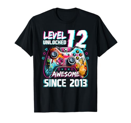 Videospiel Level 12: Videospieler zum 12. Geburtstag, für Jungen freigeschaltet T-Shirt Videospiel Level 12: Videospieler zum 12. Geburtstag, für Jungen freigeschaltet T-Shirt von Level 12 Unlocked Video Game Birthday