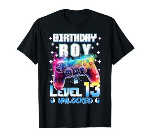 Level 13 freigeschaltet Videospieler zum 13. Geburtstag eines 13-jährigen Jungen T-Shirt Level 13 freigeschaltet Videospieler zum 13. Geburtstag eines 13-jährigen Jungen T-Shirt von Level 13 Unlocked 13 Years Old