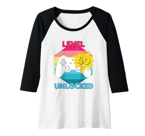 Damen Level 40 Unlocked Raglan von Level 40 Unlocked Funny Ideas