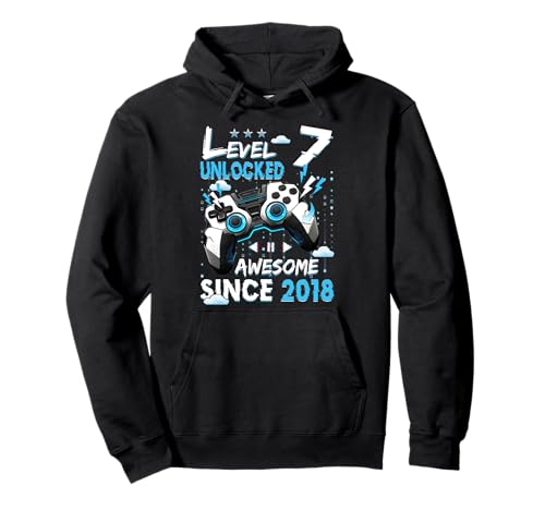 7. Geburtstag Jungen Level 7 freigeschaltet 7 Jahre alter Videospieler Pullover Hoodie 7. Geburtstag Jungen Level 7 freigeschaltet 7 Jahre alter Videospieler Pullover Hoodie von Level 7 Unlocked 7th Birthday Video Gaming