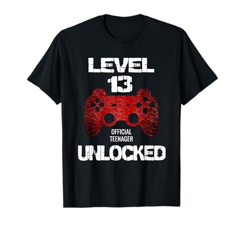 Level 13 Unlocked Official Teenager Geburtstag Gamer Jungen T-Shirt Level 13 Unlocked Official Teenager Geburtstag Gamer Jungen T-Shirt von Level Birthday Gamer Store