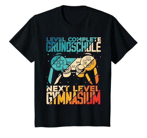 Kinder Level Complete Einschulung Gymnasium 5. Klasse Gaming T-Shirt von Level Complete Grundschule Gaming Geschenk